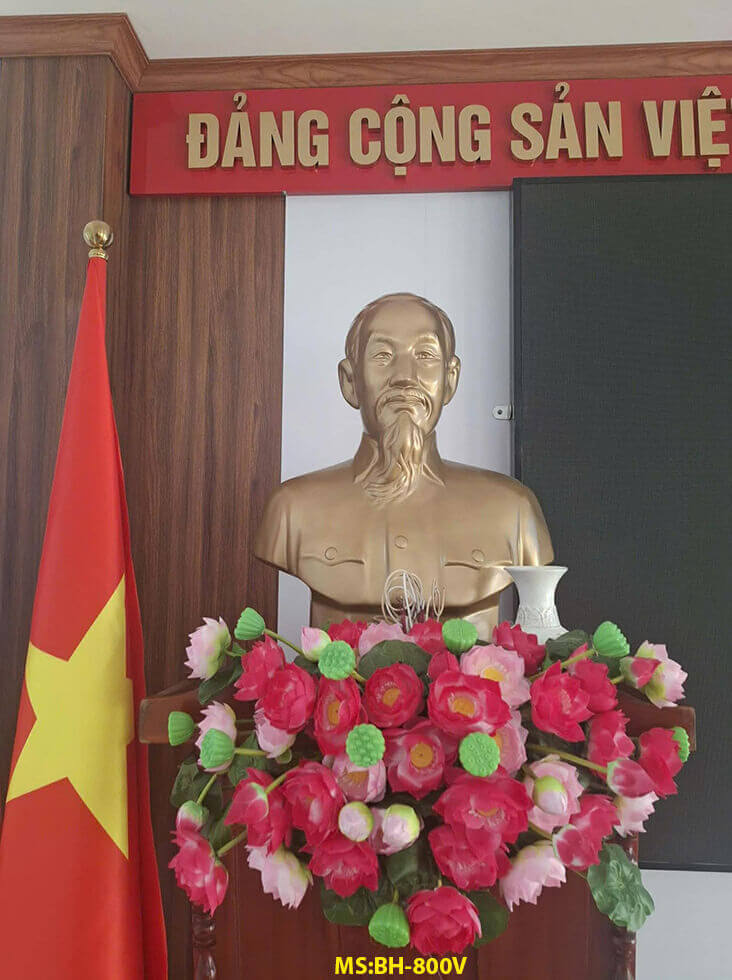 cần mua tượng bác hồ thạch cao sơn nhủ vàng cao 1,2 mét BH800V