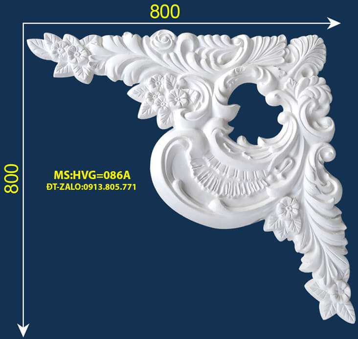 Các mẫu phào chỉ trần nhà phổ biến hiện nay bao gồm HVG086A