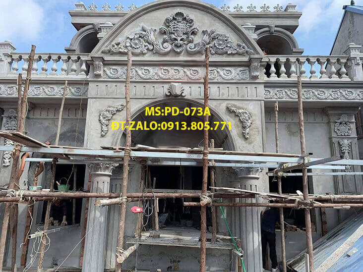 thi cong trang tri phao chi cua so nhà phố PD073A
